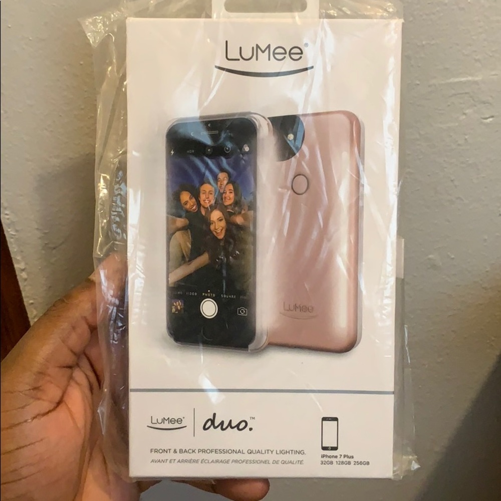 New LuMee IPhone lightning case rose gold